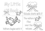 English Worksheet: V alphabet book