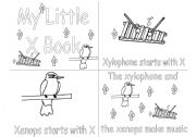 English Worksheet: X alphabet book