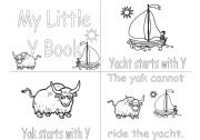 English worksheet: Y alphabet book