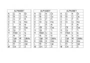 English Worksheet: Alphabet