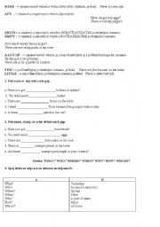 English Worksheet: Some and any.