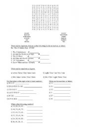 English worksheet: numbers 2