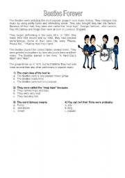 English Worksheet: Beatles Forever