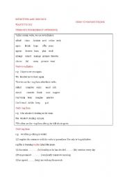 English worksheet: Gerunds