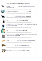 English Worksheet: Present Perfect Tense