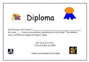 English worksheet: Diploma 