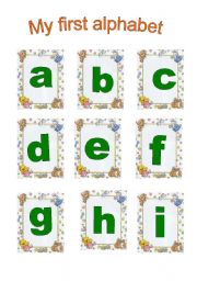 English worksheet: Set of letters- Alphabet