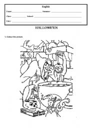 English Worksheet: Halloween 