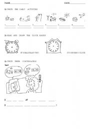 English Worksheet: EXTRA ACTIVITY