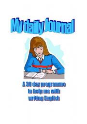 English Worksheet: My daily journal