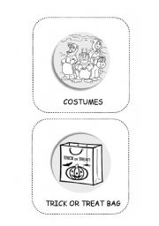 English Worksheet: halloween flashcards 4th part