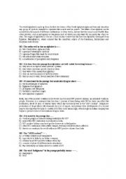 English worksheet: READING PASSAGES13_MCQs