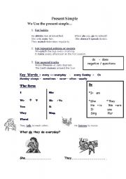 English Worksheet: Present Simple