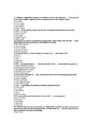 English Worksheet: modal verbs3_MCQ