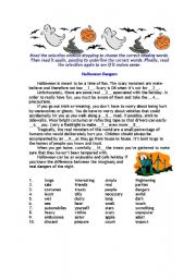 English Worksheet: Halloween - have fun with it