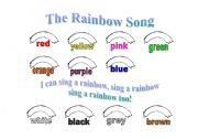 English Worksheet: The rainbow song