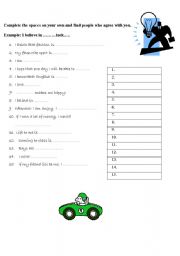 English worksheet: Ice Breaker