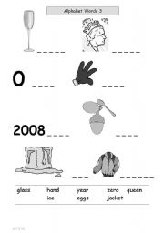 English worksheet: Alphabet Worksheet For Adult ESOL/ ESL & Literacy Students 3