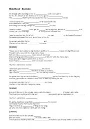 English worksheet: Nickelback - Rock Star