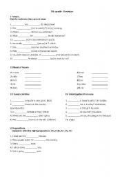 English worksheet: Revision_mixed