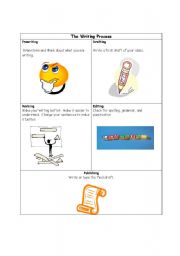 English Worksheet: The Writing Process