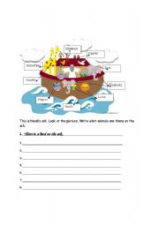 English Worksheet: Noahs Ark