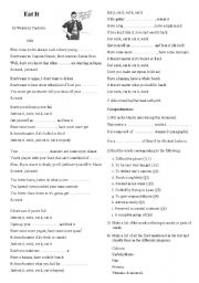 English Worksheet: Weird  Al Yankovic Eat It