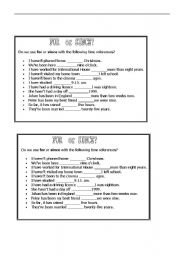 English Worksheet: FOR or SINCE?????