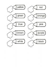 English Worksheet: Colours