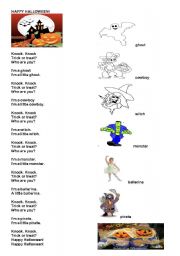 English Worksheet: HAPPY HALLOWEEN SONG