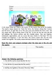 English Worksheet: comprehension