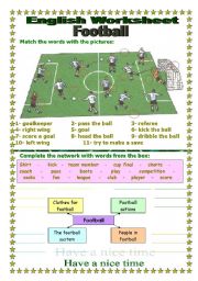 English Worksheet: football