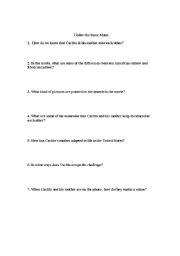 English Worksheet: Under the Same Moon Worksheet