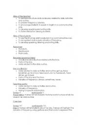 English Worksheet: lesson plan daily routines