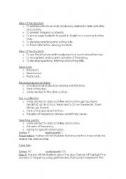 English worksheet: lesson plan daily routines