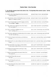 Passive Voice - guided exercises