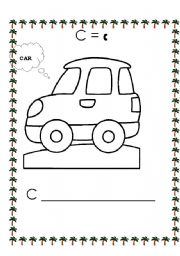 English worksheet: car
