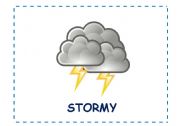 English Worksheet: Weather!