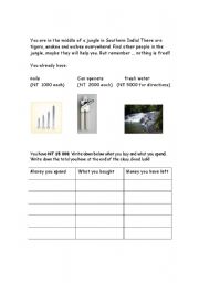 English worksheet: Survival 5