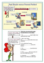 English Worksheet: Present perfect versus past simple