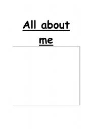 English worksheet: ESL profile booklet