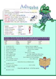 English Worksheet: Adverbs (part 2)