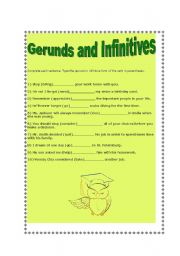 English Worksheet: Gerund and Infinitive