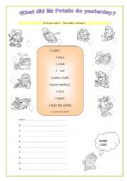 English Worksheet: Simple past