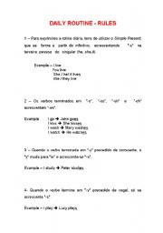 English worksheet: Daily Routine