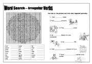 Word Search - Irregular Verbs