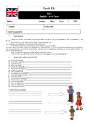 English Worksheet: English test 