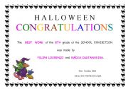 English Worksheet: Halloween