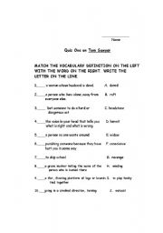 English worksheet: Tom Sawyer