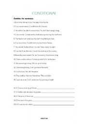 English worksheet: Conditional 01